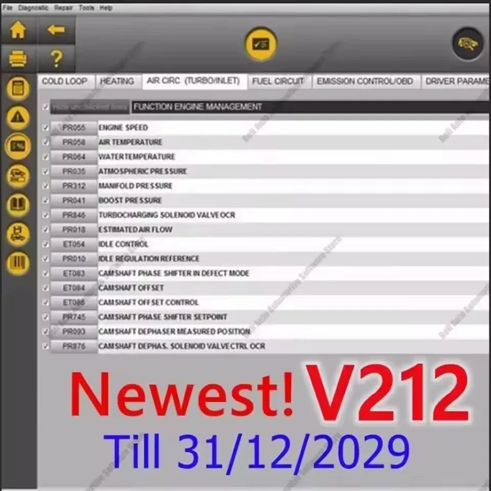 Najnowszy sprzęt diagnostyczny SW V215 V212 V209 z 2024 roku dla Renault Can Clip + darmowe prezenty + Reprog V191 + ekstraktor PIN + Dialogys V4.72