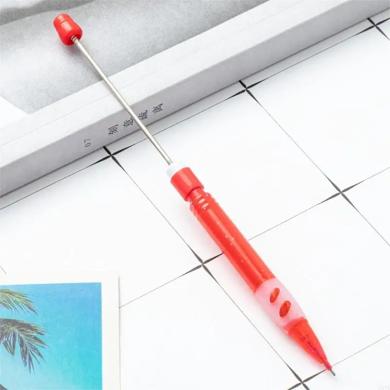 G8TA 6PCS ชุดดินสอกลไกลูกปัดได้ชุด 0.5 มม. การวาดดินสออัตโนมัติสำหรับการเขียน