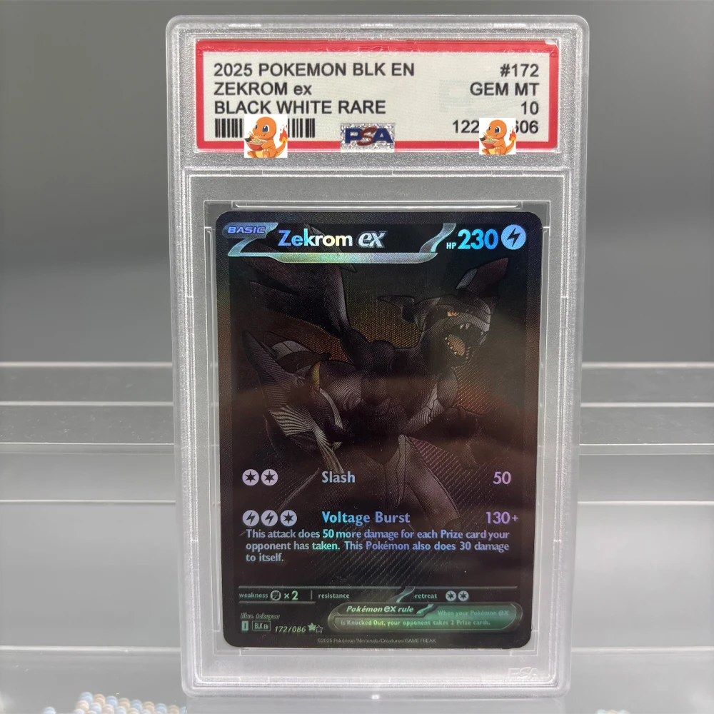 Diy 1 stks/set Pokemon PTCG PSA Mewtwo GX Seismitoad Self Control Verzamelen Handtekening Trading Flash Card Anime Cartoon Gift