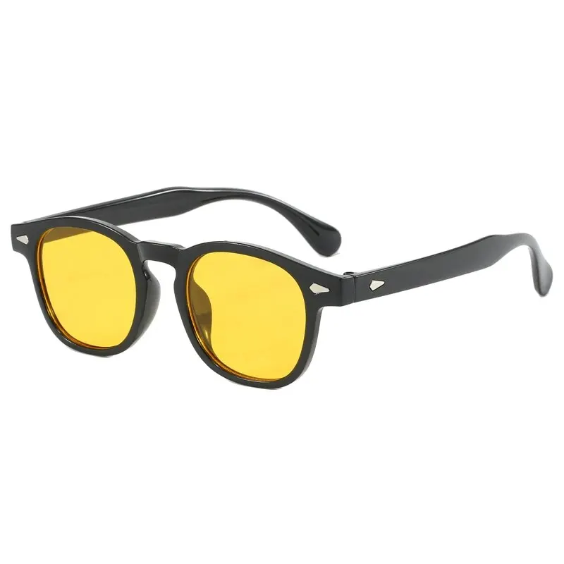 Vintage Oval Classic 4 Small Ding Stylish Decorative Sunglasses for Men and Women image 4
