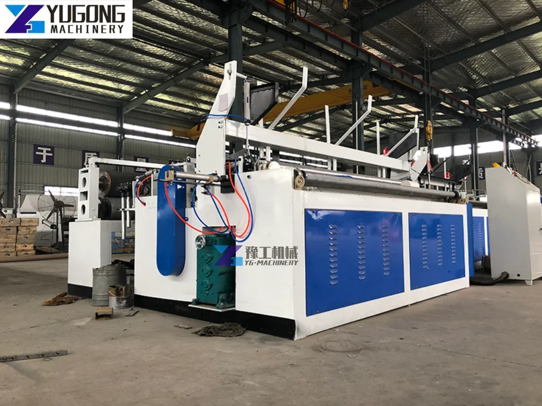 Automatic Embossing Cutting Toilet Paper Manufacturing Machinery Price Tissue Paper Rewinding Making Machine