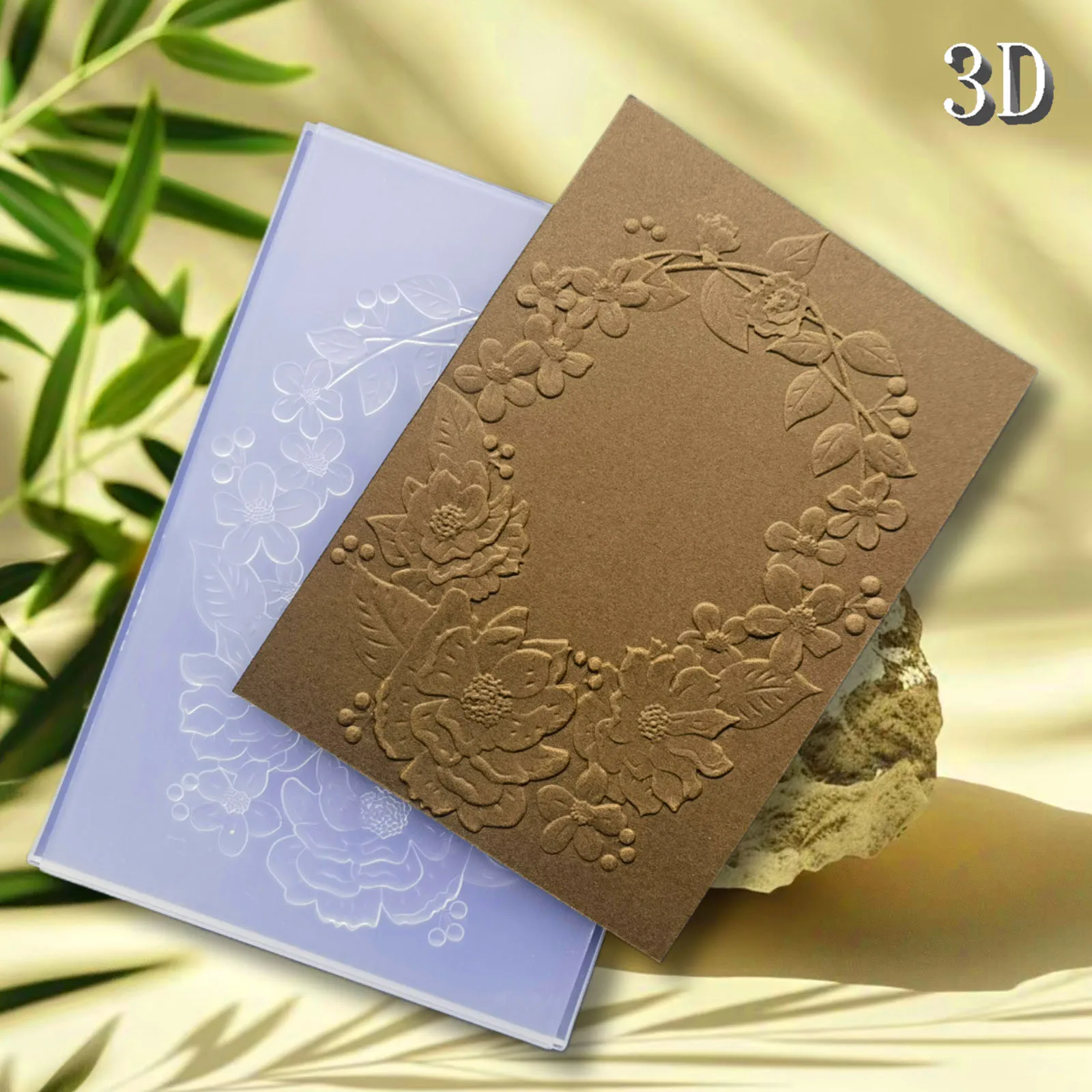 

Творческая трендовая деловая папка Ruihan с 3D-тиснением и белым пластиковым текстурным фоном, подходит для альбома «сделай сам», C