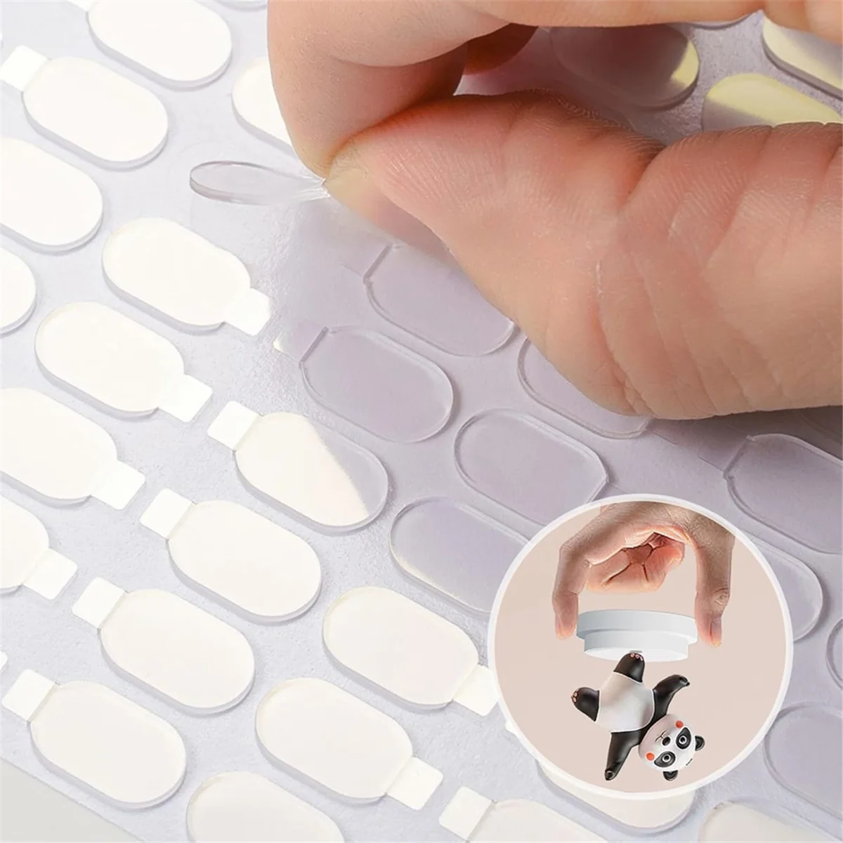 ABJZ 600 قطعة معجون المتحف، معجون غراء جل شفاف قابل للإزالة، 0.3X 0.5 نقاط لاصقة شفافة مزدوجة الجوانب قابلة للإزالة