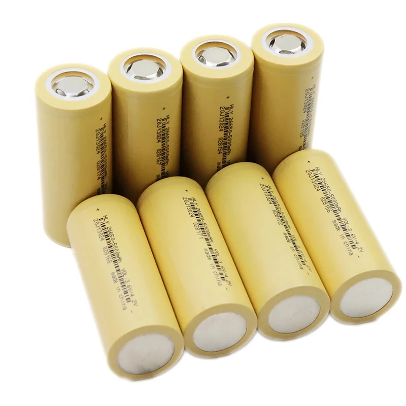 Original High Power Vapcell HLY INR 26650 5000mah CDR 15A 3.7V Rechargeable Lithium Battery For Strong Flashlight view 5