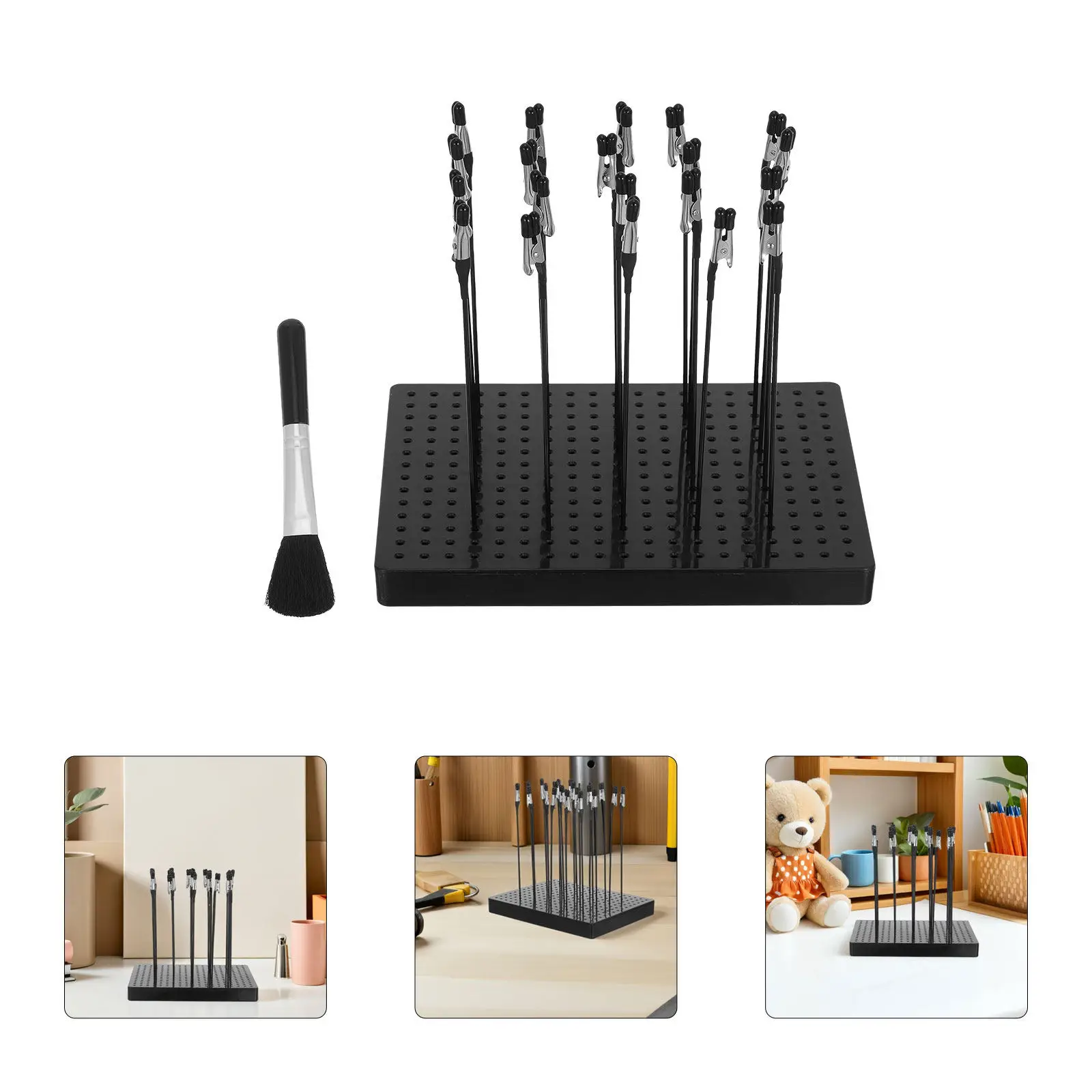 1set-hand-painting-clips-bendable-alligator-clip-sticks-stable-base-spray-paint-accessories-miniature-hobby-painting-stand-tools