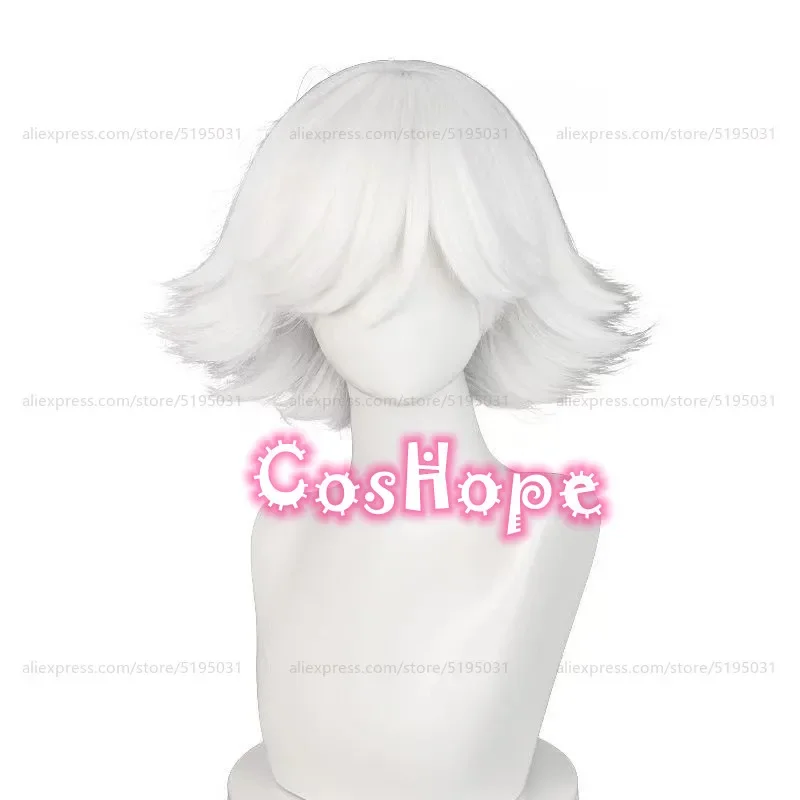 Mi Zu Ki Cosplay Wig 33cm Short Pure White Wig Cosplay Anime Cosplay Wigs Heat Resistant Synthetic Wigs Hair