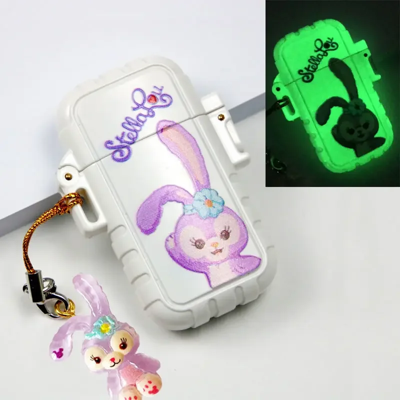 

New Waterproof Windproof Detachable Butane Gas Lighter Hello Kitty Lighter Cute Sanrio Portable Mini Slim Cigarette Lighter Gift