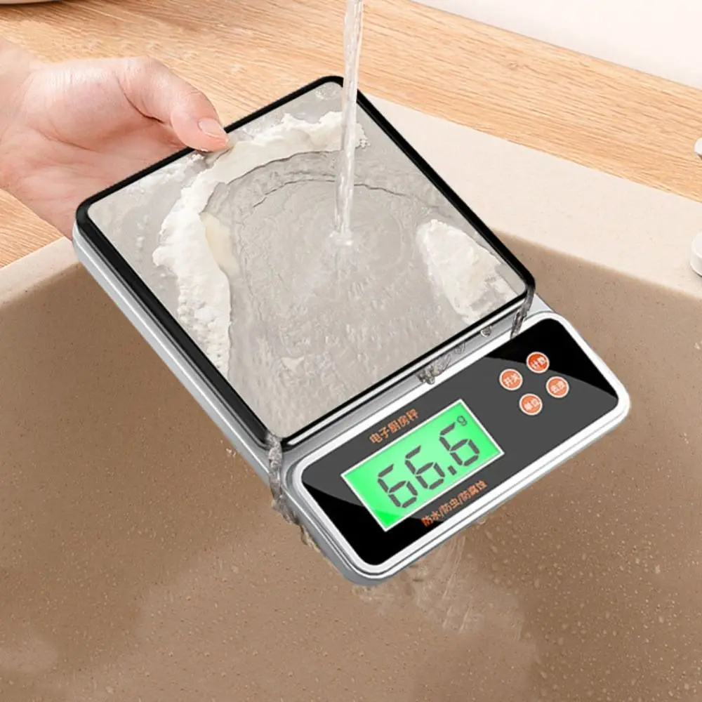 

5KG/10KG Kitchen Scale LCD Display Professional Jewelry Scales Multifunction Stainless Steel Platform Electronic Food Scale Home