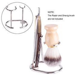 Men's Safety Razor Storage Bracket Razor Brush Holder Manual Old-fashioned Razor Alloy Knife Holder Barbershop Accessories