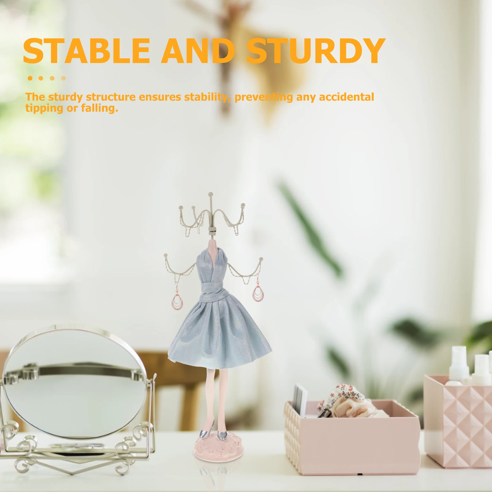 

Винтажный стиль, подставка для ювелирных изделий, ожерелье, витрина, стойка для розничного магазина, торговое шоу, прочная декоративная подставка-органайзер для подвесок