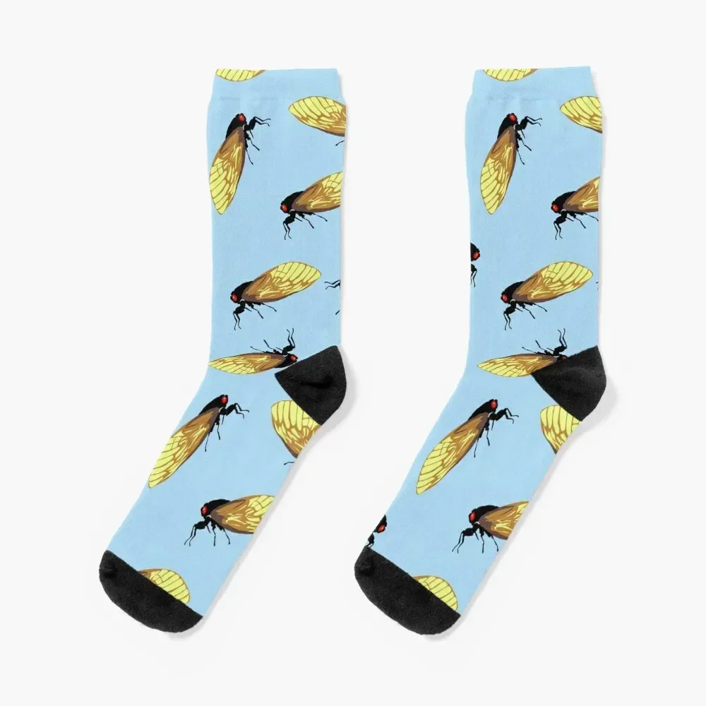 Cicadas All Over Socks short floral Crossfit Socks Man Women's