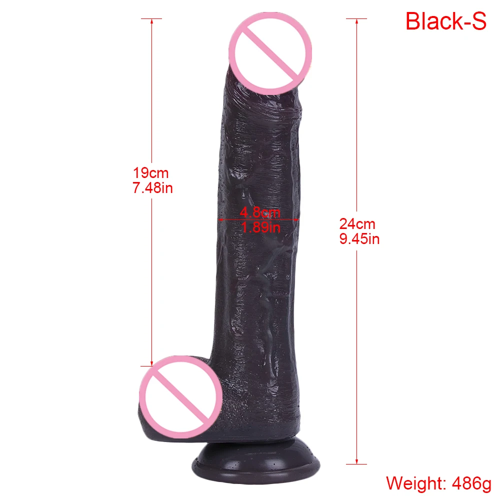 Realistic Dildo With Suction Cup Huge Black Adults Sex Toys For Woman Men Soft Dick Big Penis Anal Plug Vagina Erotic Sexy Shop