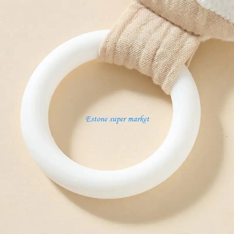 

090B Удобное успокаивающее полотенце Утешающее полотенце Детская успокаивающая кукла Прекрасный прорезыватель с погремушкой для