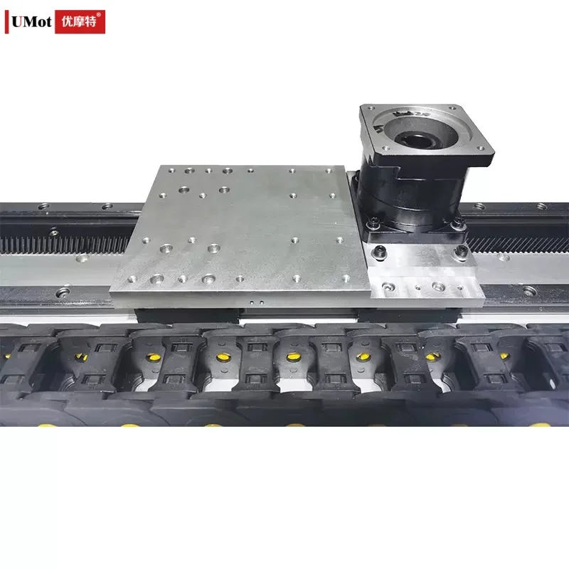 ヘビーデューティー300kgストローク1200mmサーボモーターCNCアルミ合金ワイドラックアンドピニオンモジュールリニアガイドレール（オートメーション用）