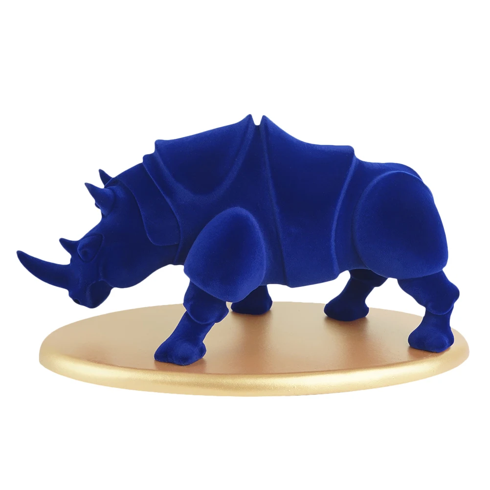 

Resin Rhino Mini Animal naments Desk Rhino Figurines Decor Lightweight Home Office Decoration Gifts Kids