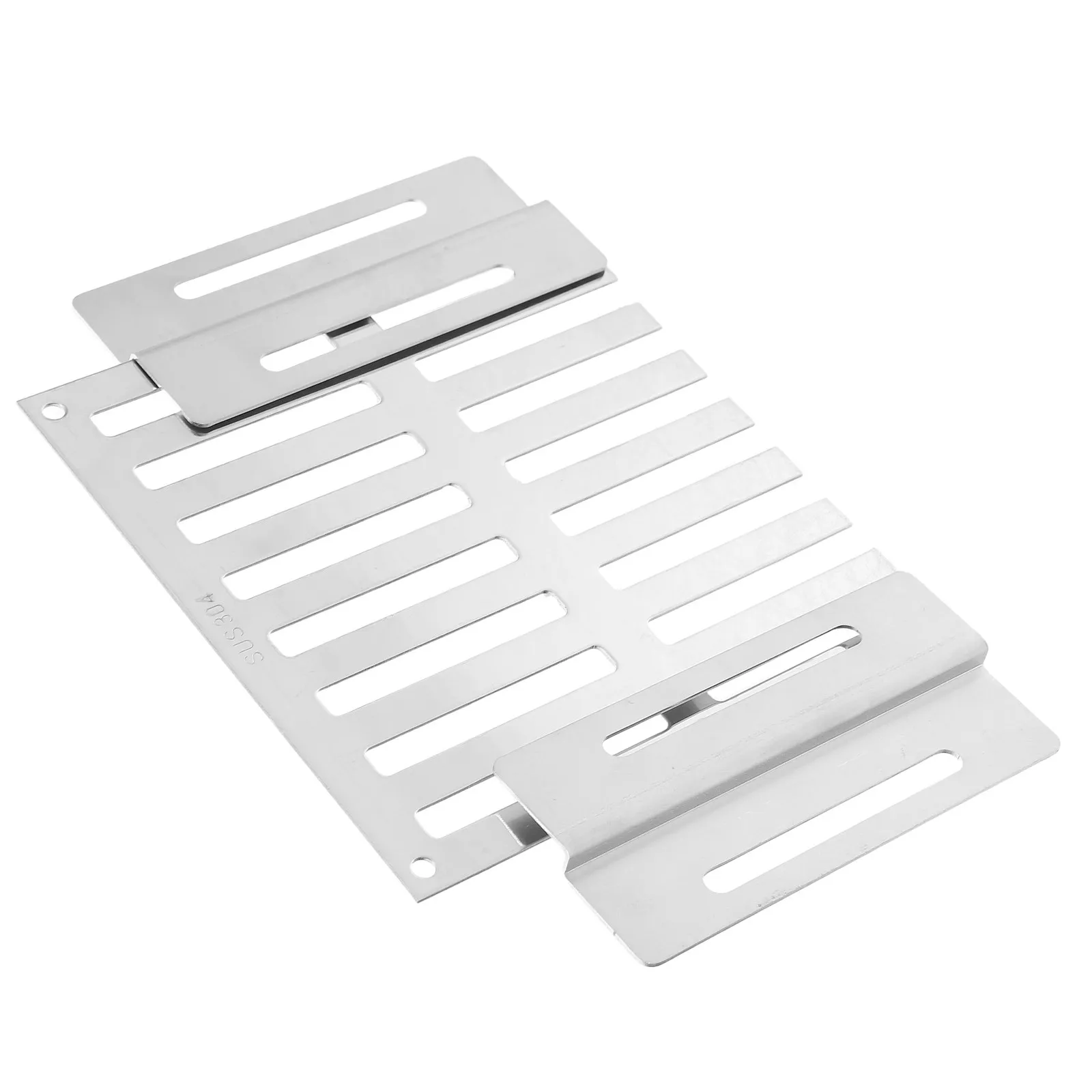 Stainless Steel Floor Drain Filter 12.5x12.5cm Side Wall Heavy Duty Sliding Metal Sewer Drain Cover Outdoor Weatherproof