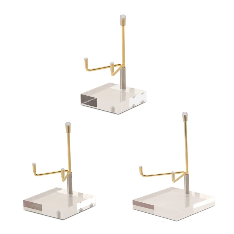 

Elegant Crystals Organizers Stand with Adjustable Hooks Stylish Designs for Home Accessory and Retail Household Use
