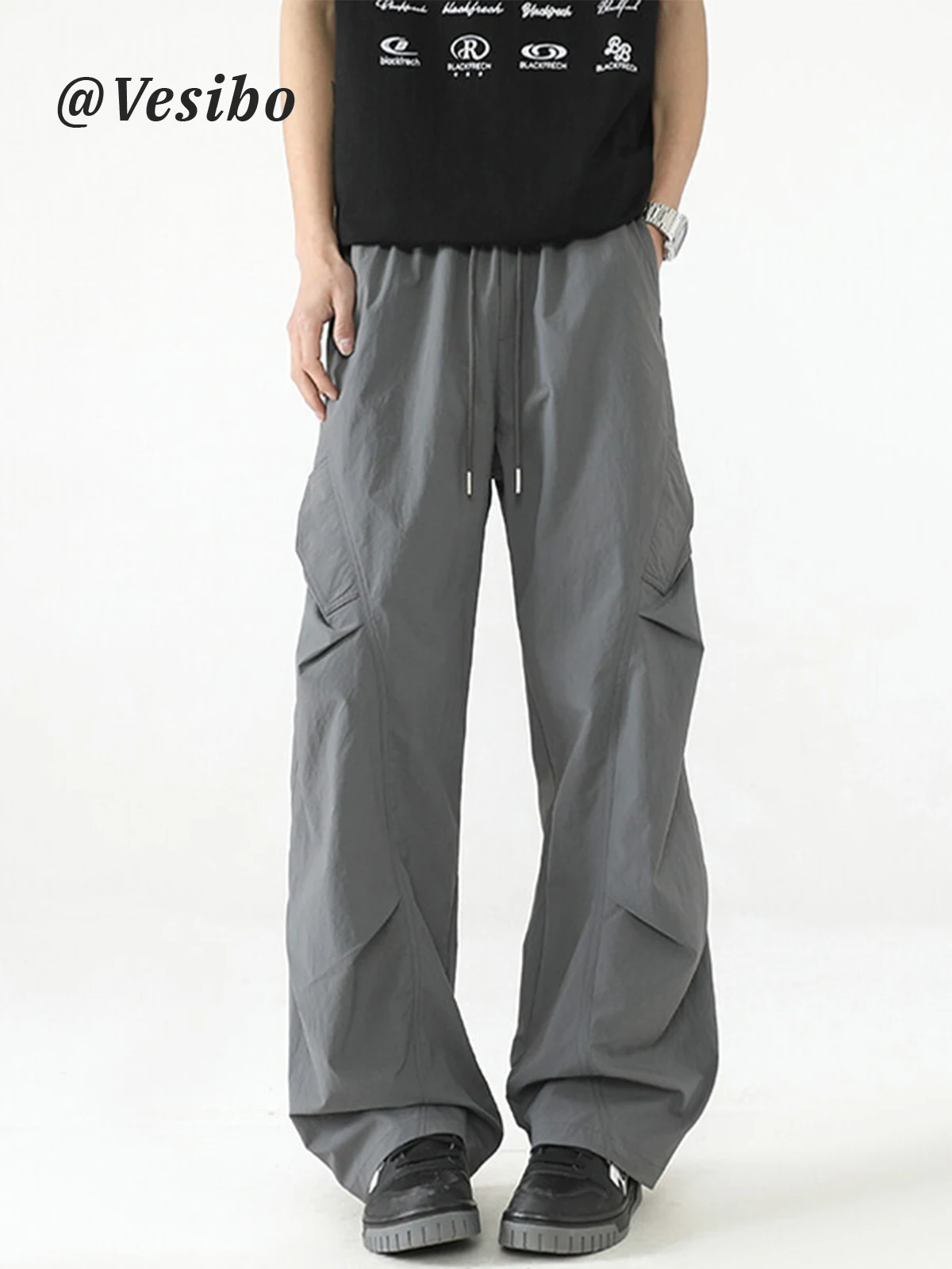 

Men's Winter Qui Dry Pants Fake ket Sports Casual Outdoor Straight Leg Workwear Trousers Vintage American Design