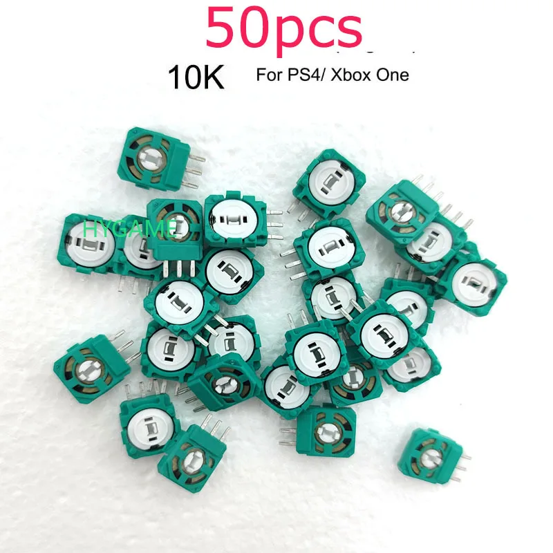 50pcs for XBOX ONE for PS4 PS5 Sensor 10K 3D Analog Thumbstick 2.3k Axis Resistors Joystick Potentiometers Sensor Replacement