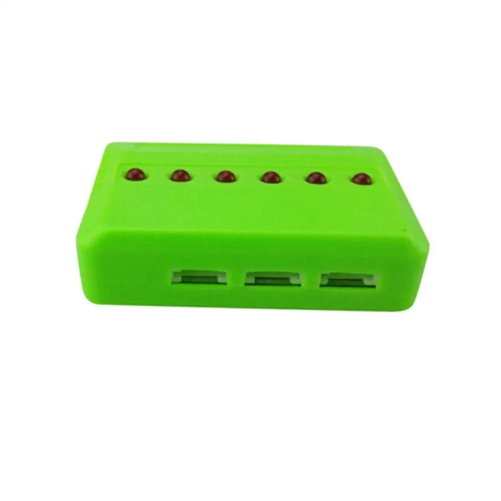 Mini 4 Poort 5 poort 6 poort Lipo Batterij 3 Stijlen Zwart/Groen USB Lader Plastic RC UFO quadcopter Helikopter Onderdelen