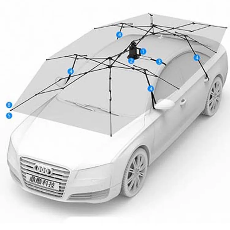 4.5MSpecial skeleton for intelligent mobile car hood Automotive sunshade insulation semi-automatic hydraulic wave fiber skeleton