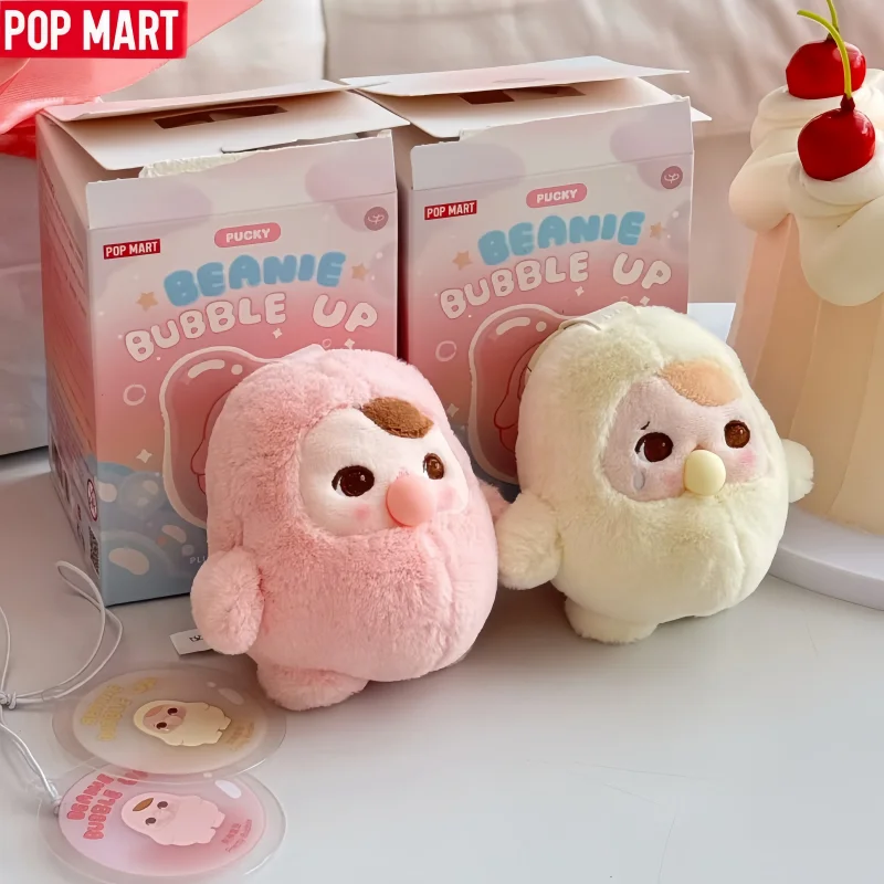 POPMART Pucky Beanie Bubble Up Series Blind Box Plush Pendant Toys