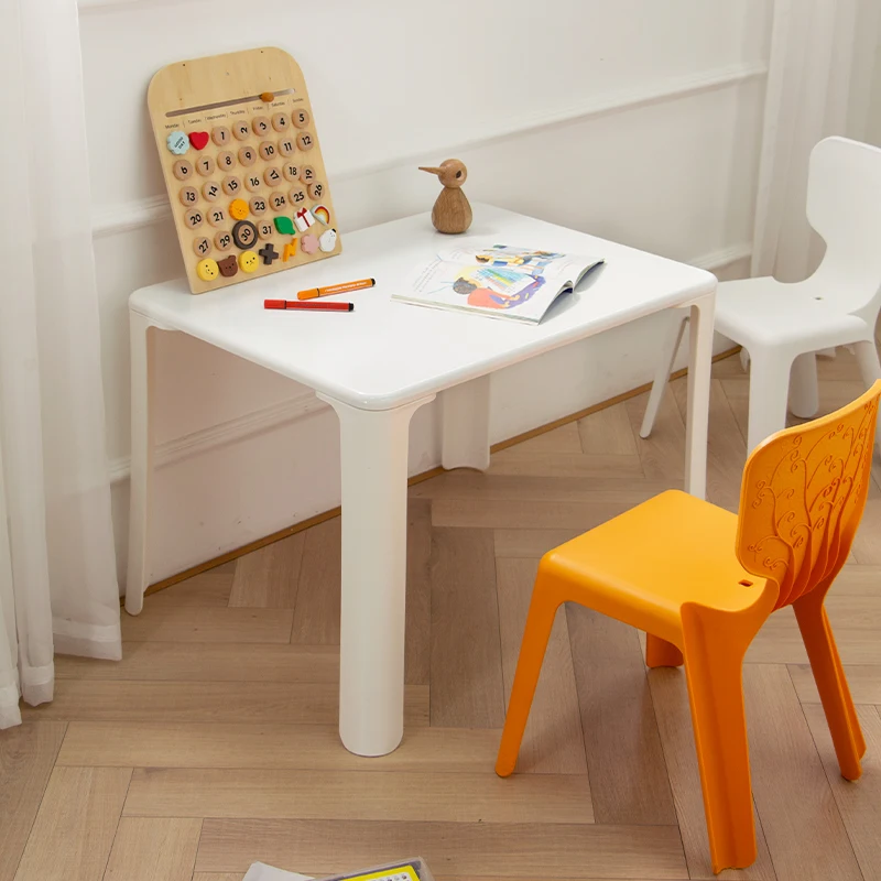 Children's learning, dining table, simple and fashionable plastic square, notebook, writing desk