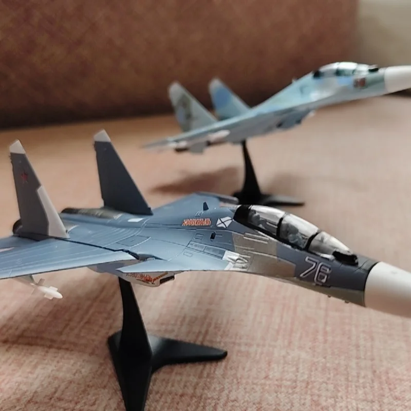 In Stock Pre-Painted Su-27 Flanker Model Myster Scale Military Aircraft Figurine Kit Mini Collectible Display Toy Birthday Gift - view 3