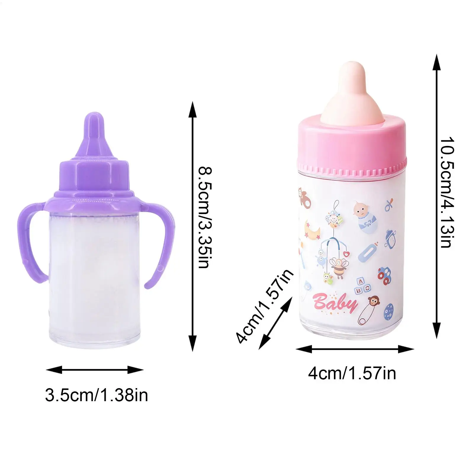 ขวดนมสำหรับตุ๊กตา ของเล่นเสริมบทบาทสมมติ อุปกรณ์เสริมสำหรับตุ๊กตา ชุดเครื่องครัวสำหรับตุ๊กตา สำหรับเด็กชาย เด็กหญิง ของขวัญวันเกิด ของเล่นสำหรับเด็กเล็ก ของเล่นสำหรับบ้านและโรงเรียน