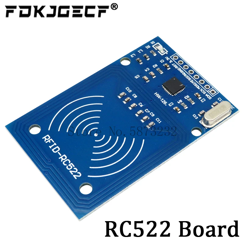 MFRC-522 RC-522 RC522 هوائي RFID IC اللاسلكية وحدة ل اردوينو IC مفتاح SPI الكاتب قارئ بطاقة IC القرب وحدة
