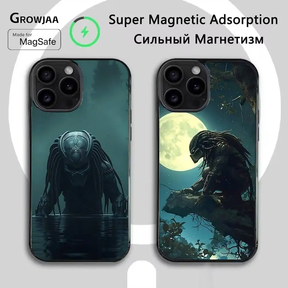 

The P-Predator Phone Case For iPhone 17,16,15,14,13,12,11,Pro,Max,Plus,Mini,SE4,E Magnetic Magsafe Wireless Charging