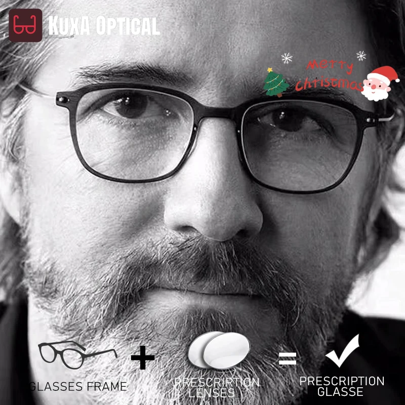 

KUXA легкие новые модные нейлоновые мужские и женские оптические очки, линзы по рецепту, прогрессивные очки для чтения при близорукости и дальнозоркости
