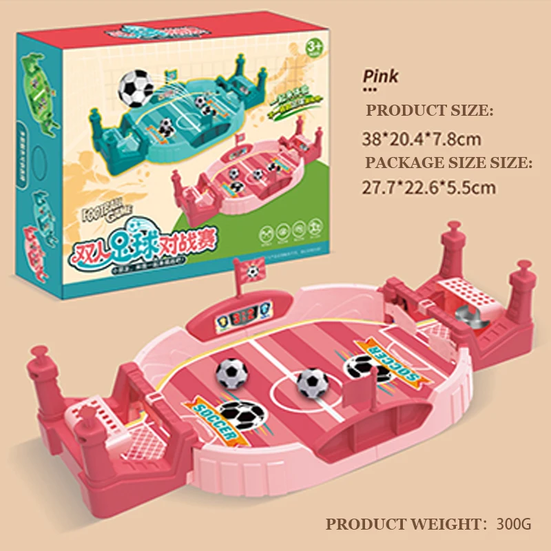 

Mini Table Soccer Game Desktop Football Match Board Game with Score Slider Interactive Toy Gift