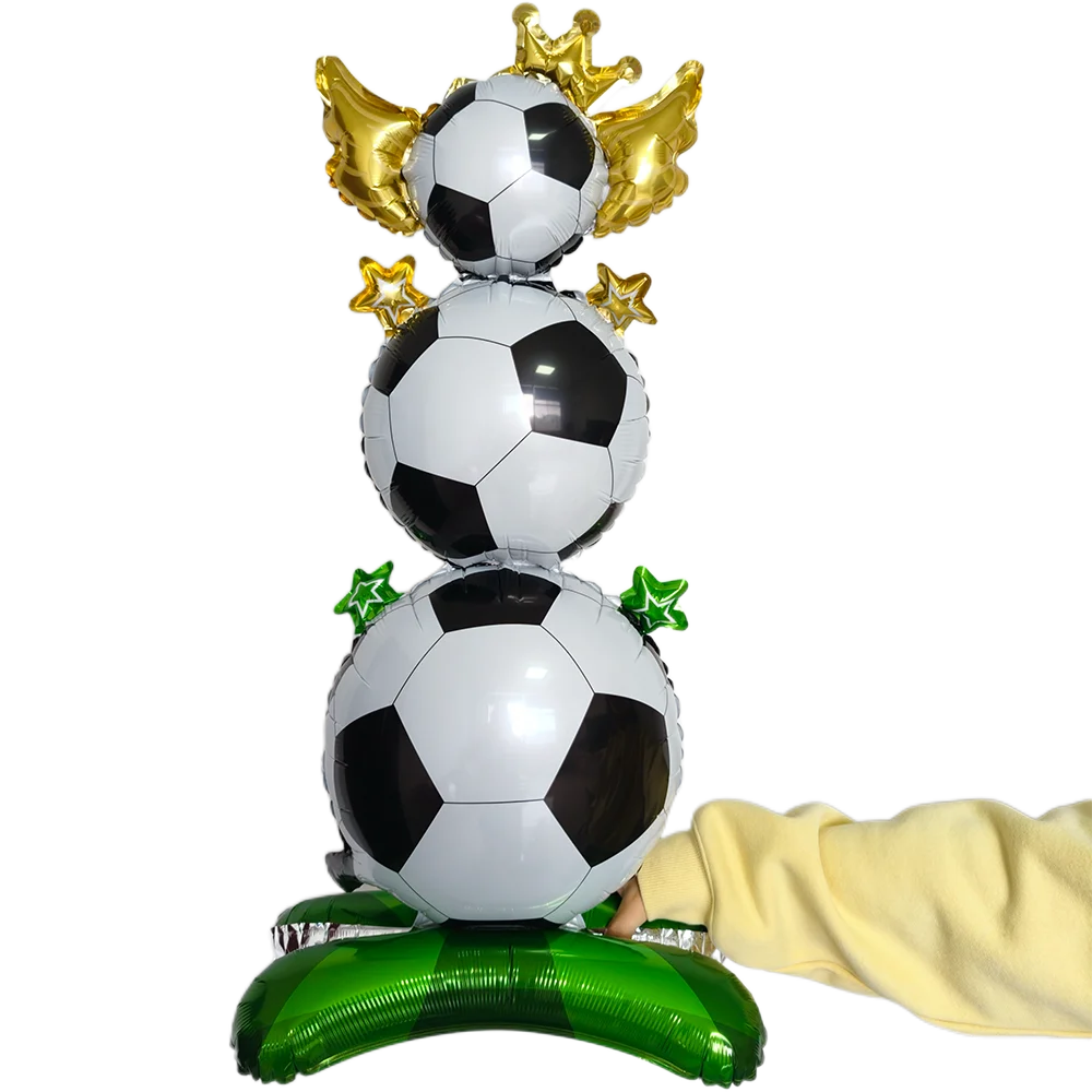 Fußball-Party-Deko Stehende Fußball-Trophäe Ballon Fußball-Ballon Fußballverein Geburtstags-Deko Kinder-Geschenke Fußball-Luftballons – Detail 4