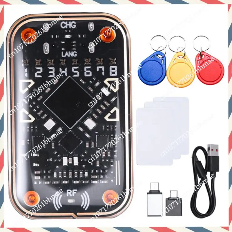-A21Z caméléon Ultra V2.0 RFID lecteur de puce intelligent émulateur 125Khz 13.56Mhz décodage de carte NFC duplicateur + 3XCUID porte-clés/carte UID