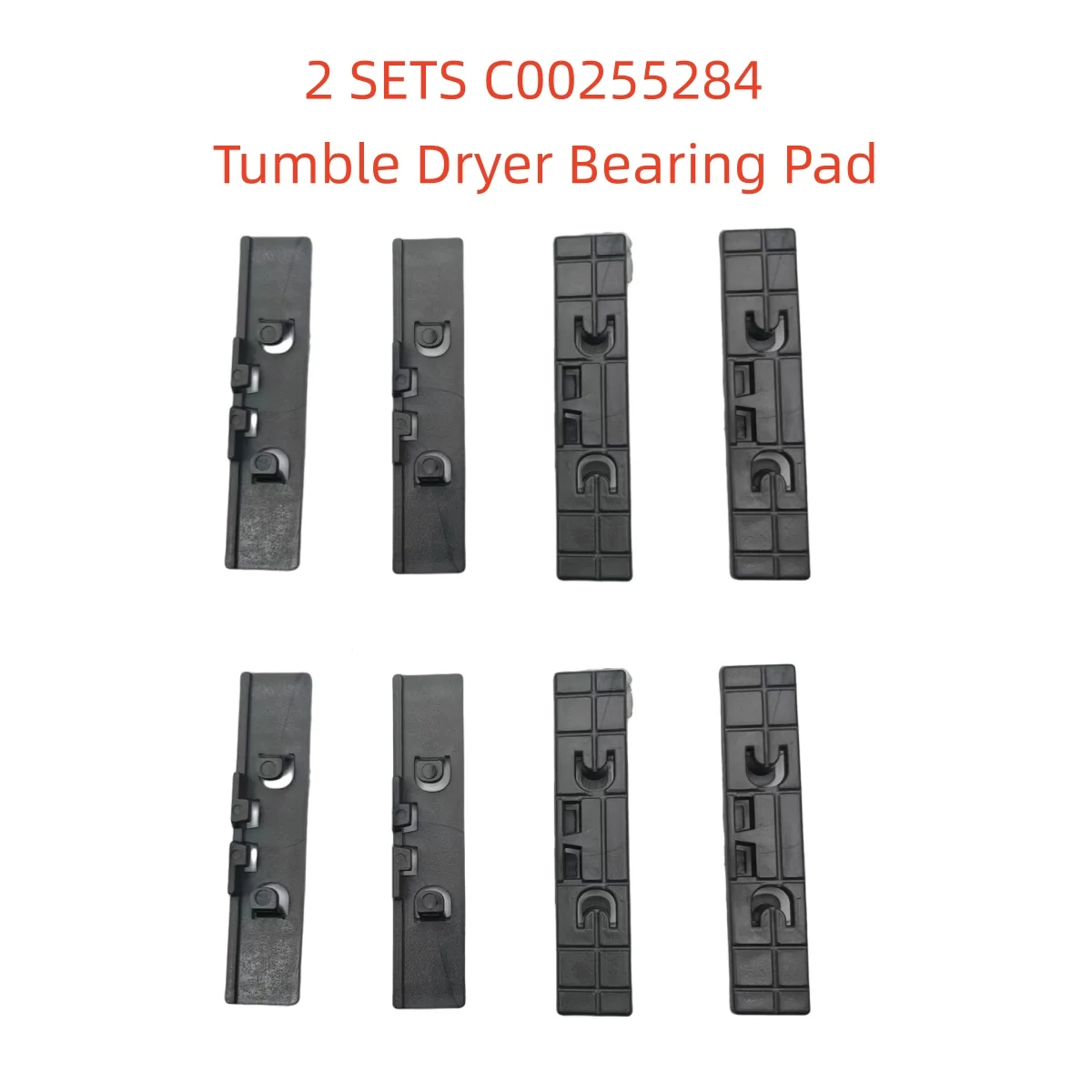 2 комплекта C00255284 подшипниковая накладка для сушильной машины, подходит для Indesit Ariston Hotpoint TCM580BPUK