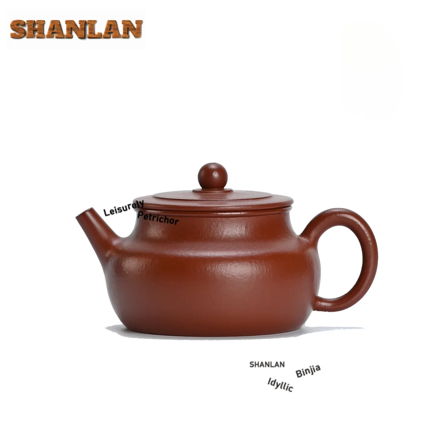 

160ml Handmade Yixing Purple Clay Teapots Handmade Flat Lid Dezhong Pot Raw Ore Zhu Mud Kettle Chinese Zisha Tea Set Ornaments