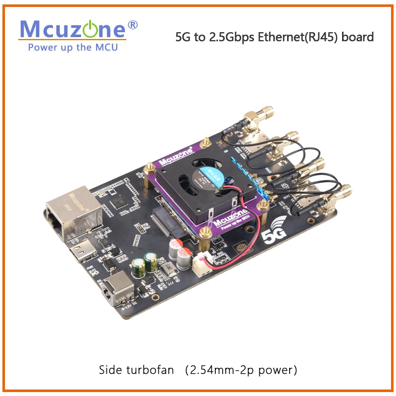 NOWOŚĆ (model: MR5210 V2) 5G do 2,5 Gb/s Ethernet (RJ45) 4-warstwowa płyta, USB3.0-C, wejście DC5.5, obsługa RM520N-GL, RM500Q, RTL8125