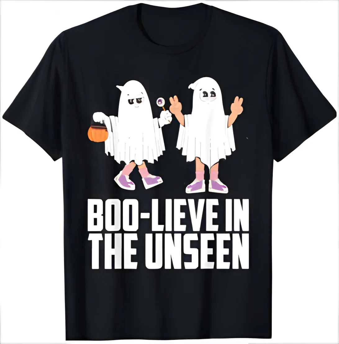 Boo-lieve In The Unseen Ghost Pair T-Shirt