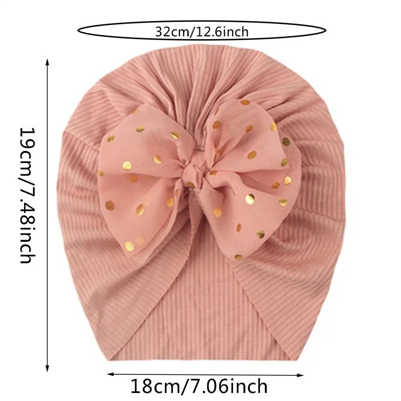 Knot Bow Baby Headbands Toddler Headwraps Elastic Beanies CapFlower Baby Girl Turban Hat Newborn Infant Bonnet Hair Accessories