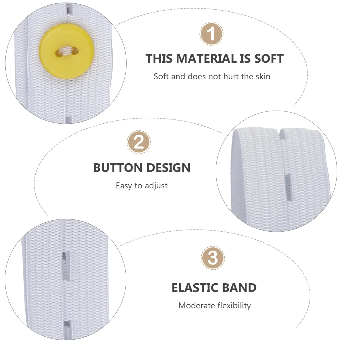 30 قطعة مشبك حفاضات مريح قابل للتعديل الكرتون الرضع طفل حفاضات حزام ثابت الربط مشبك حزام قابل للتعديل