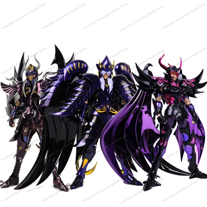 Cs Model Saint Seiya Ex Hades Specters Wyvern Rhadamanthys Griffon Minos Garuda Aiacos Three Judges Of Hell Metal Armor Figure