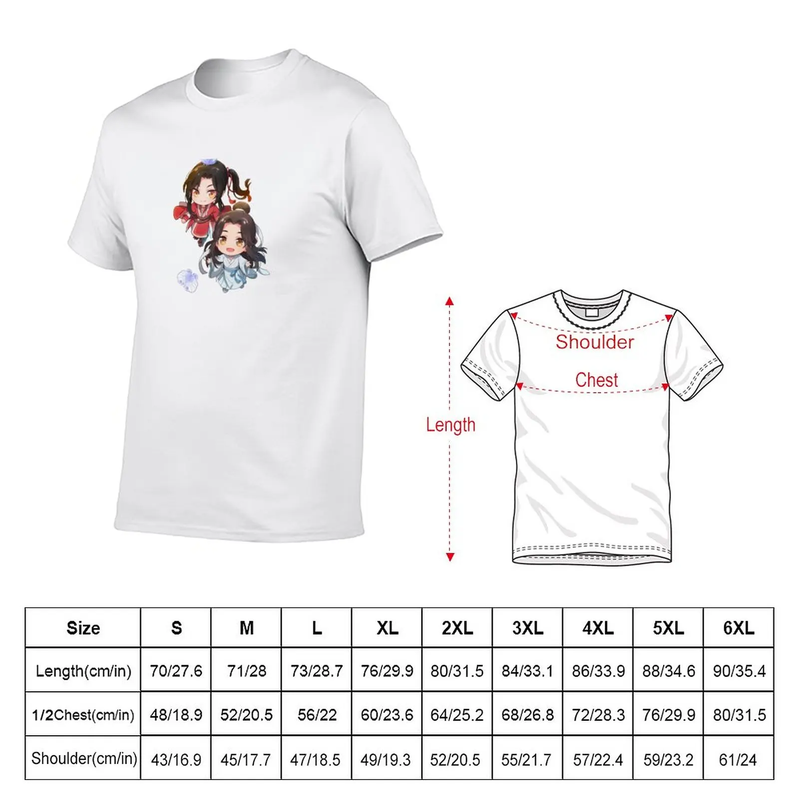 New xie lian and hua cheng heaven officials blessing chibi T-Shirt t-shirts man men t shirts