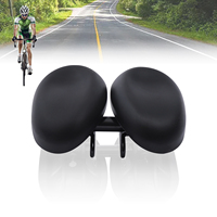 Ergonomic Noseless Bike Saddle Adjustable Width Waterproof PU Shock Absorbing for Road Mountain Bikes Comfortable Bicycle Seat