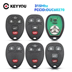 KEYYOU 315Mhz Remote Control Car Key For Buick For Chevrolet Tahoe Traverse GMC 2007 2008 2009 2010 2011 2012 2013 Fob OUC60270