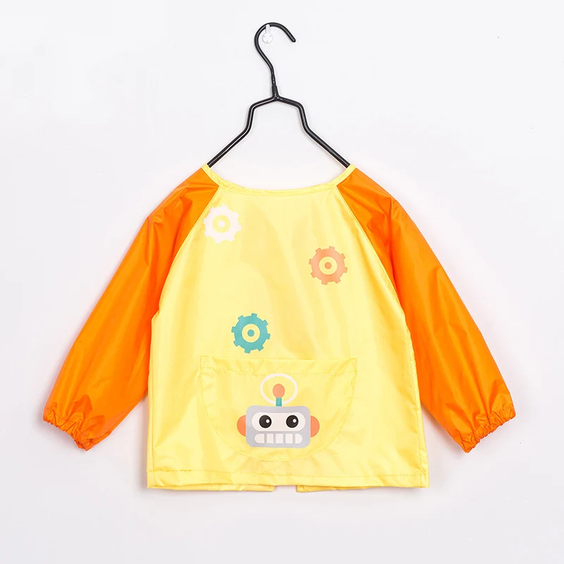 0-12 Years Old Children Waterproof Long Sleeve Painting Cooking Apron School Smock Learning Education Aprons Toys Birthday Gift