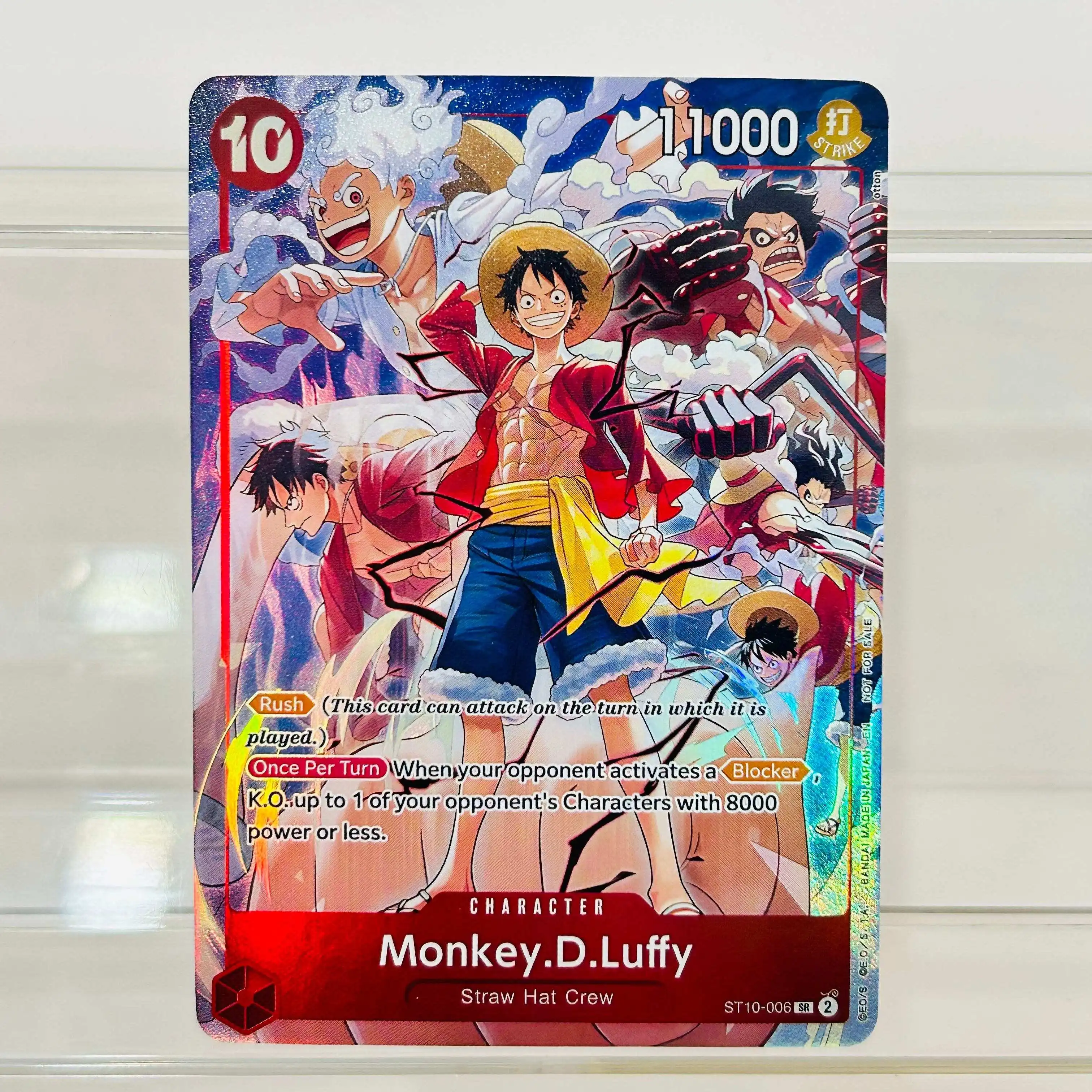 One Piece Gecko Moria OP14-104 SR Card EN Version Holographic Texture Cards Perfect Condition DIY Premium Anime Collection Card view 6