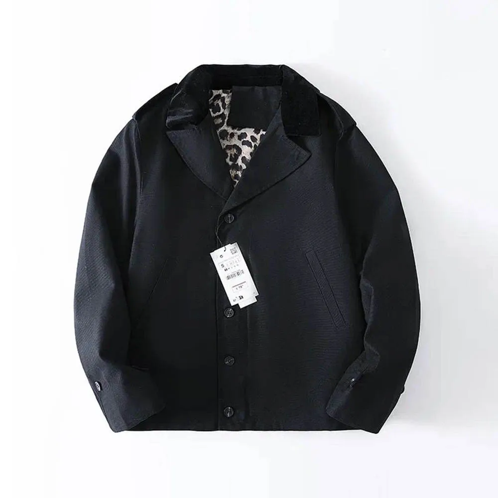 

Autumn New Male Solid Color Long-Sleeved Flight Jacket American Retro Fashion Trend Street Hip-Hop Loose Casual Niche Men's Tops