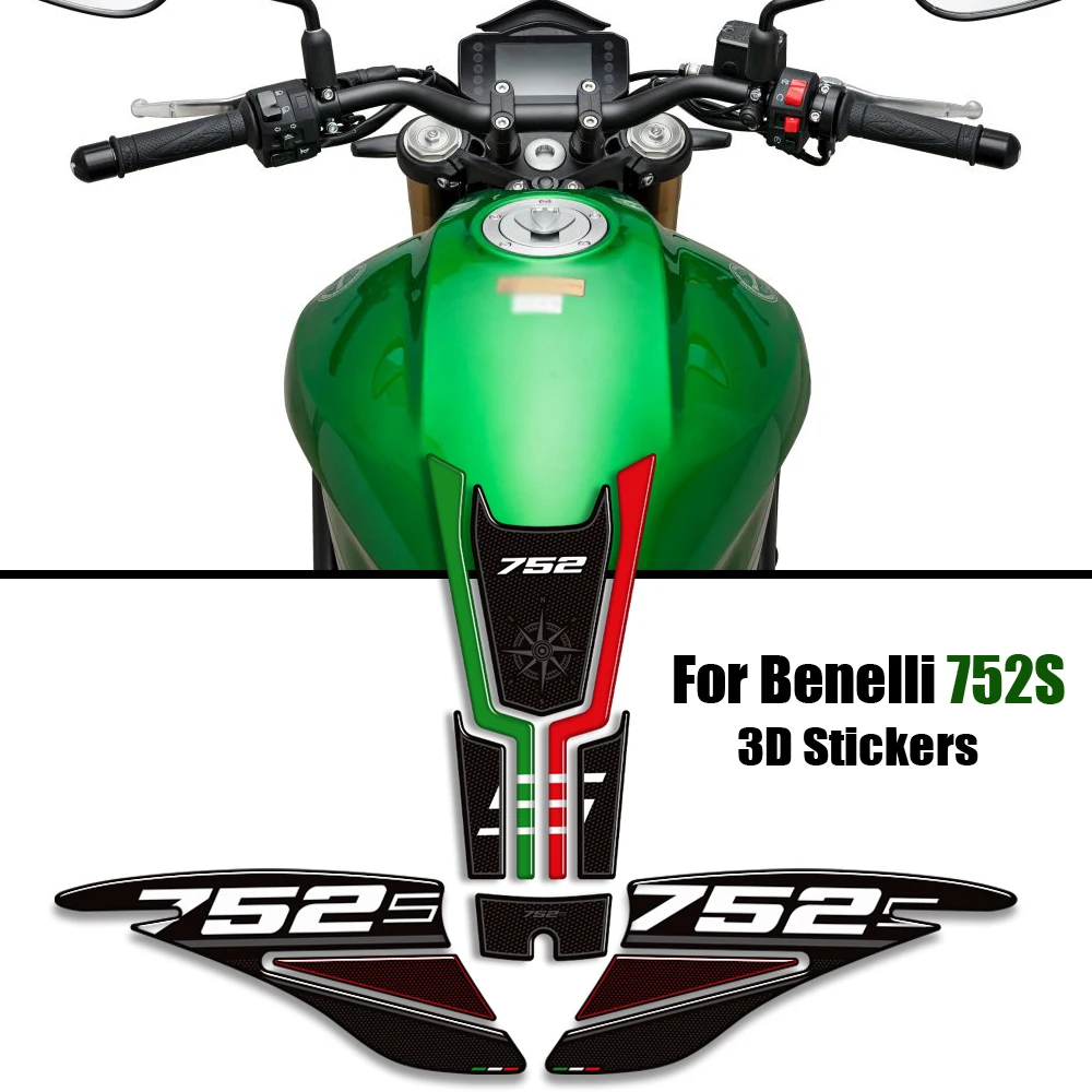 

For Benelli 752S 752 S Motorcycle Protector Tank Pad Side Grips Gas Fuel Oil Kit Knee Stickers Decals 2018 2019 2020 2021 2023