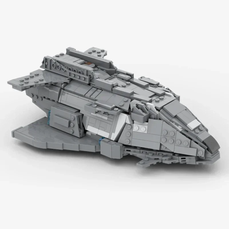 MOC-Briques de construction modèle militaire, échelle 1:300, technologie de la Gunship fédérale, blocs modulaires, cadeaux de Noël, jouets à assembler soi-même